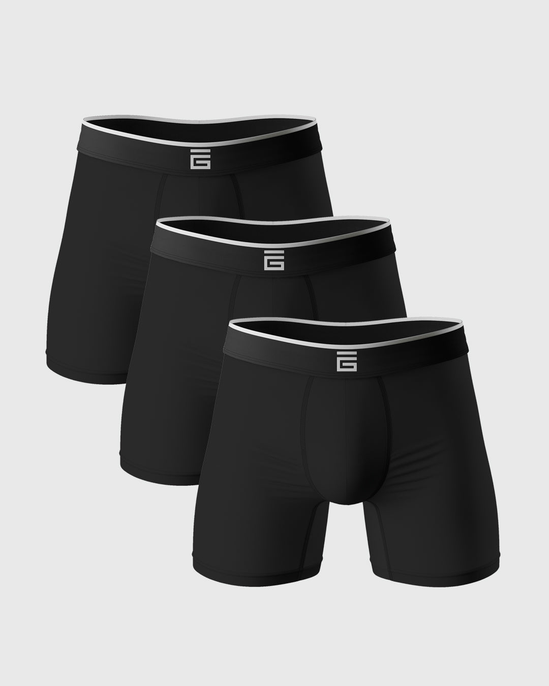 Bamboo Boxers - Black - 3 Pack