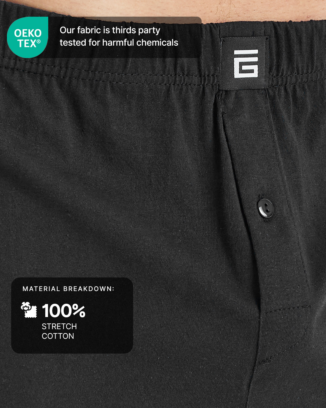 Losse katoenen boxershorts (3-pack)