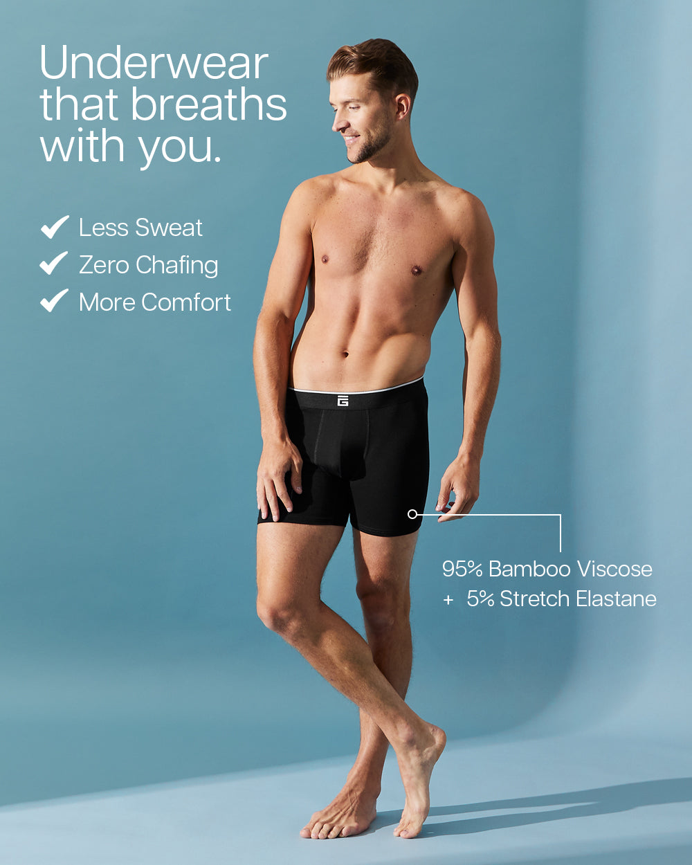 Super Soft Bamboo Boxers (3 Pack)
