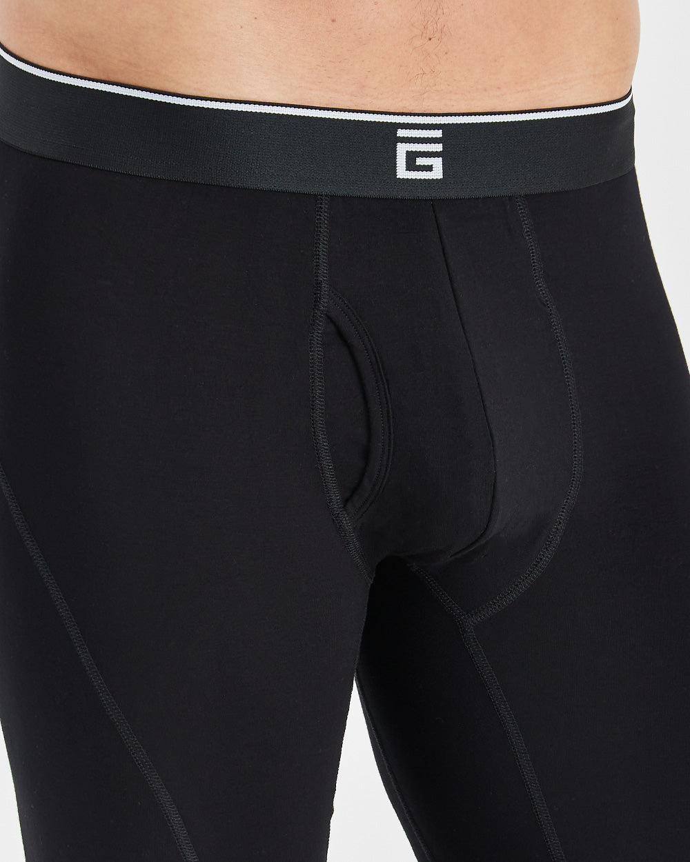 Bamboe Sport Boxer Brief Lang met Gulp (3-Pack)