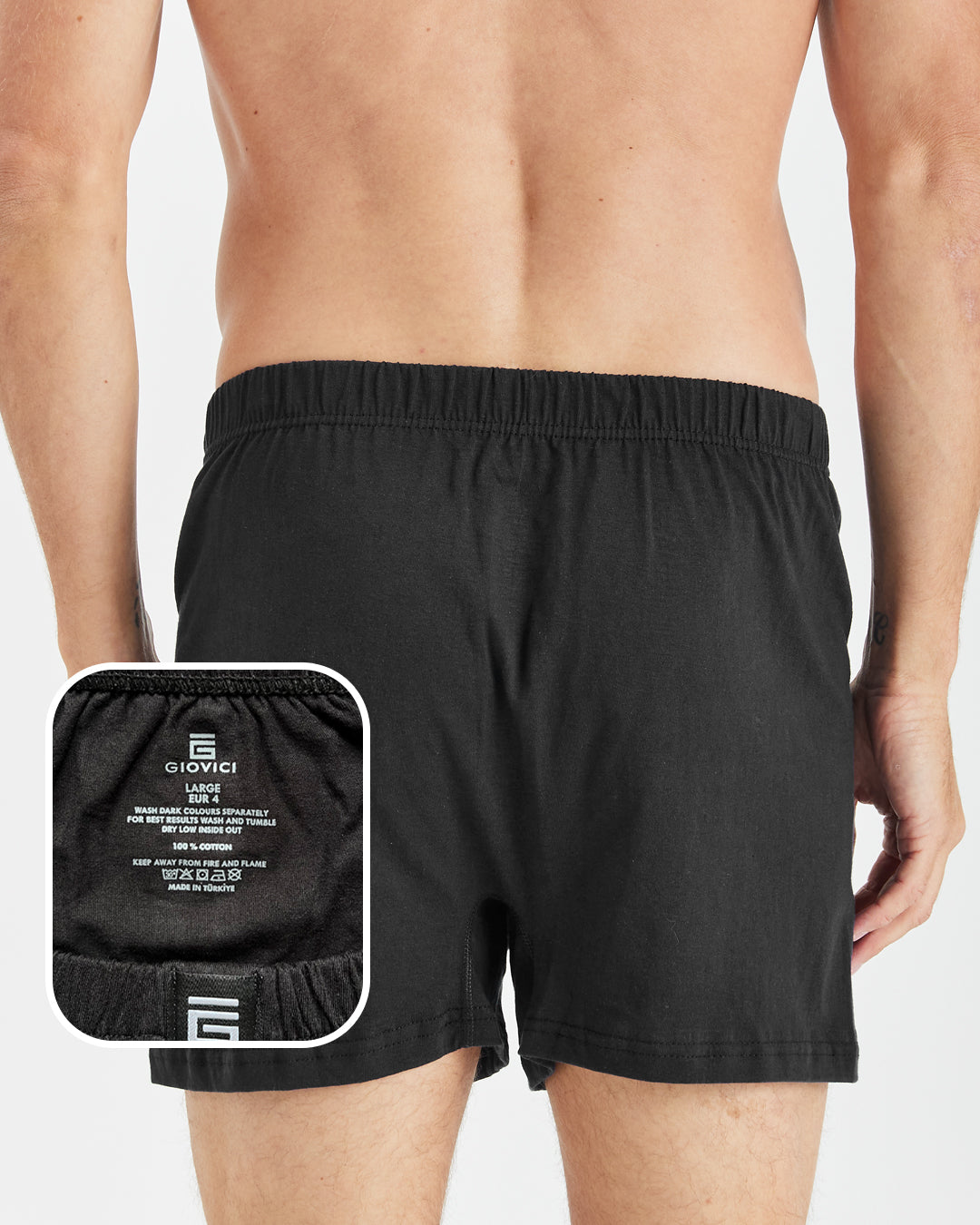 Loose Fit Cotton Boxers (3 Pack)