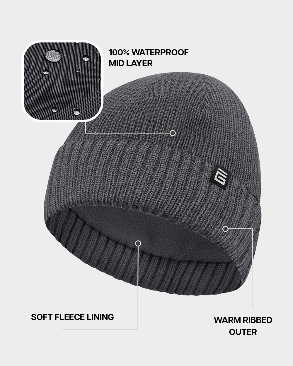 Waterproof Beanie Hat